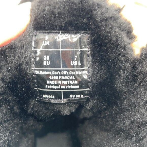 Dr. Martens‎ 1460 PASCAL WOMEN'S FAUX SHEARLING BOOTS Size 7 Black - Picture 12 of 14